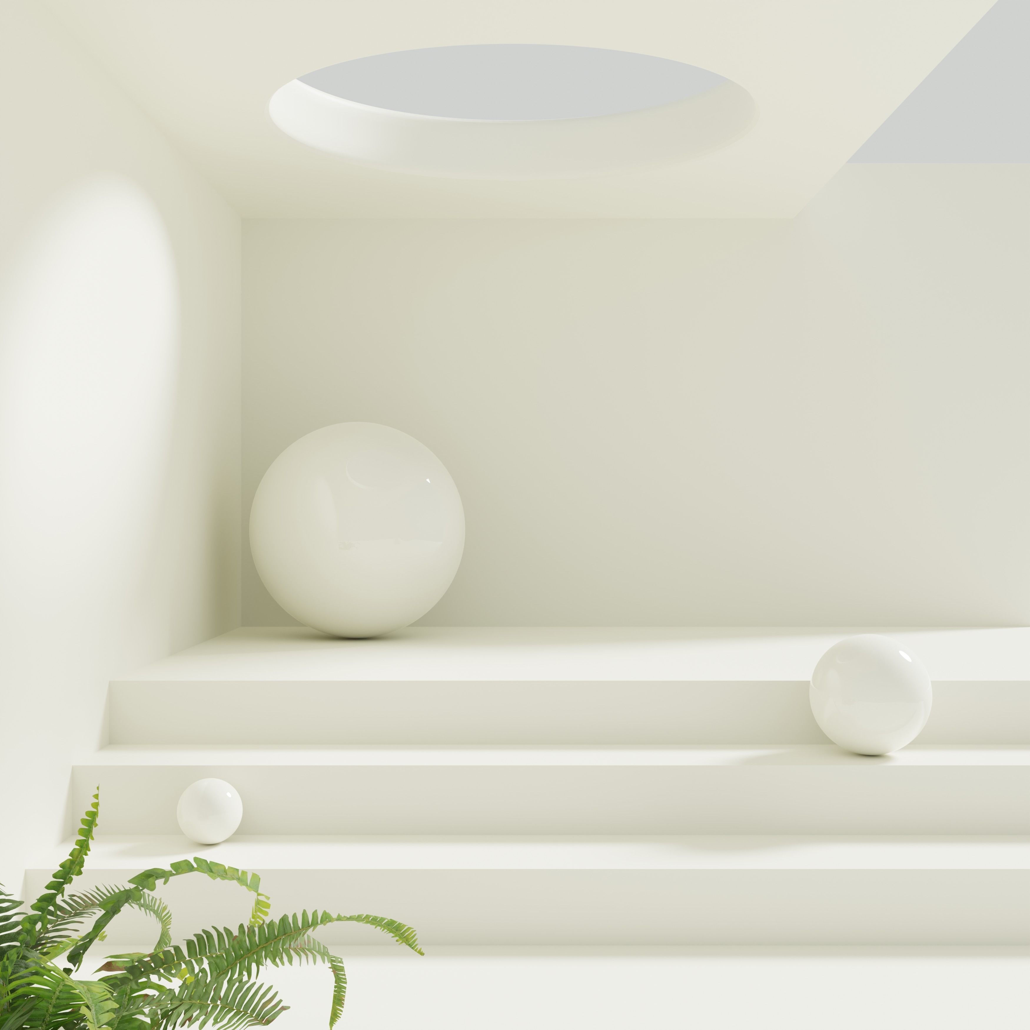 Minimal podium for product presentation 3D model_1