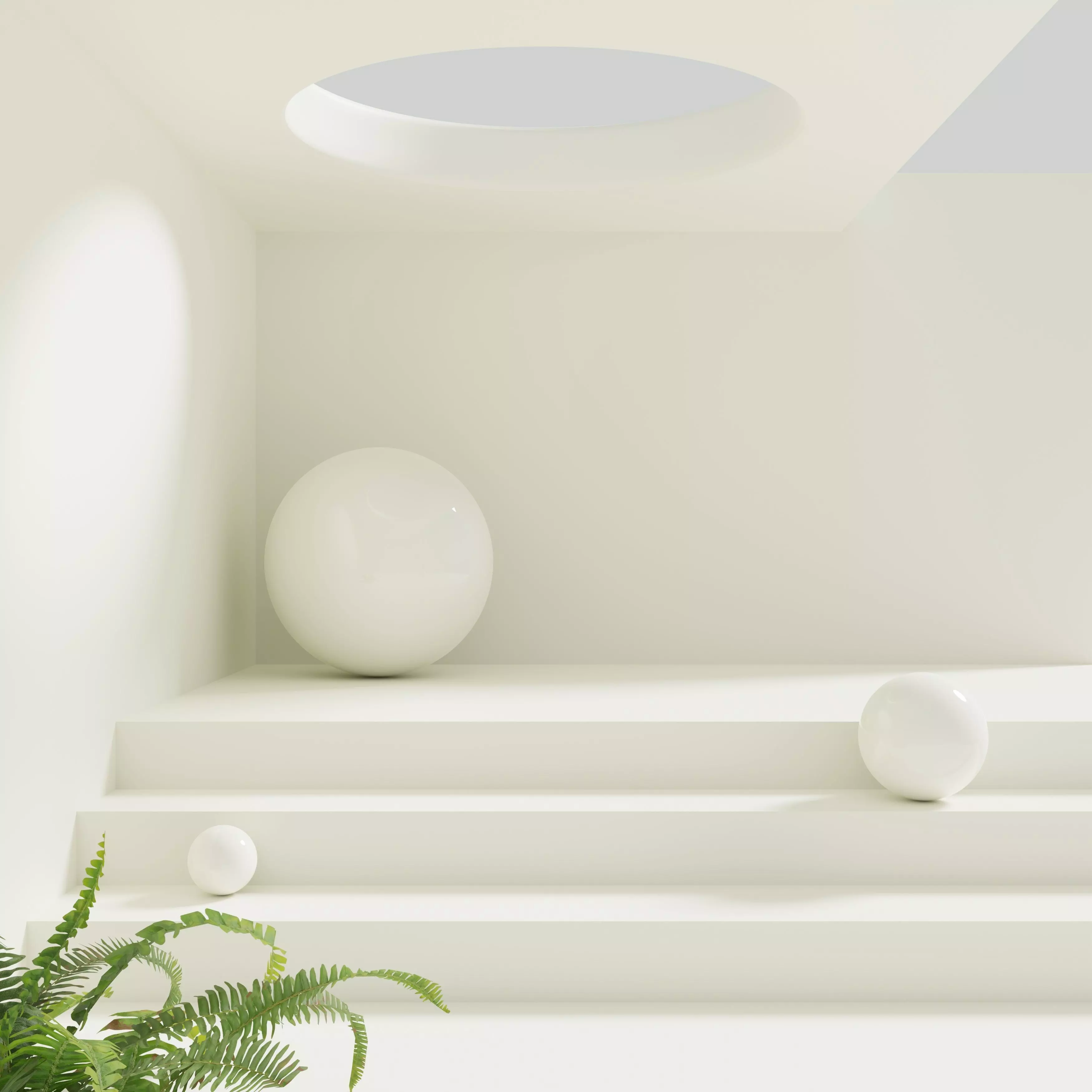 Minimal podium for product presentation 3D model_0