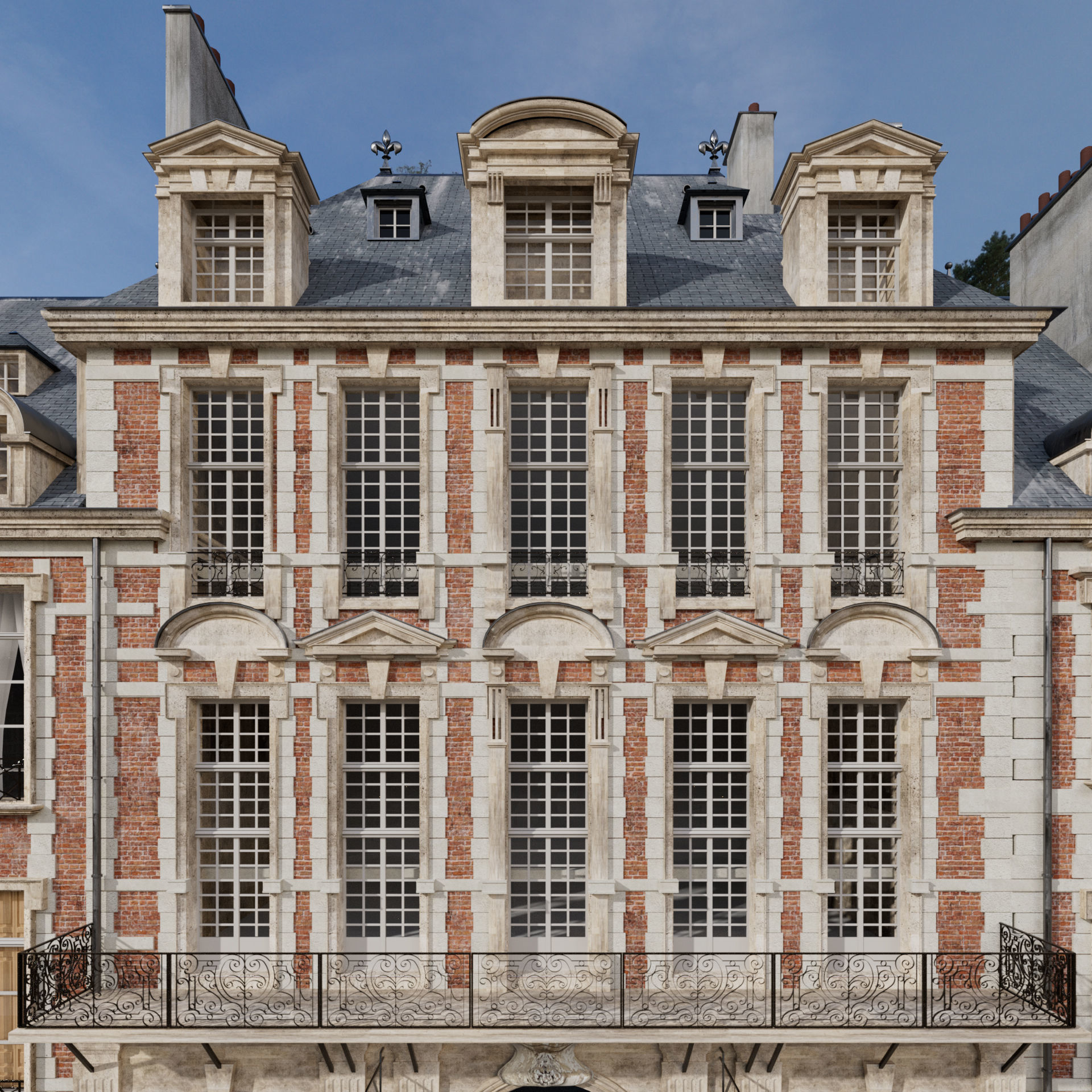 Paris Royal Place des Vosges Studio License 3D model_26