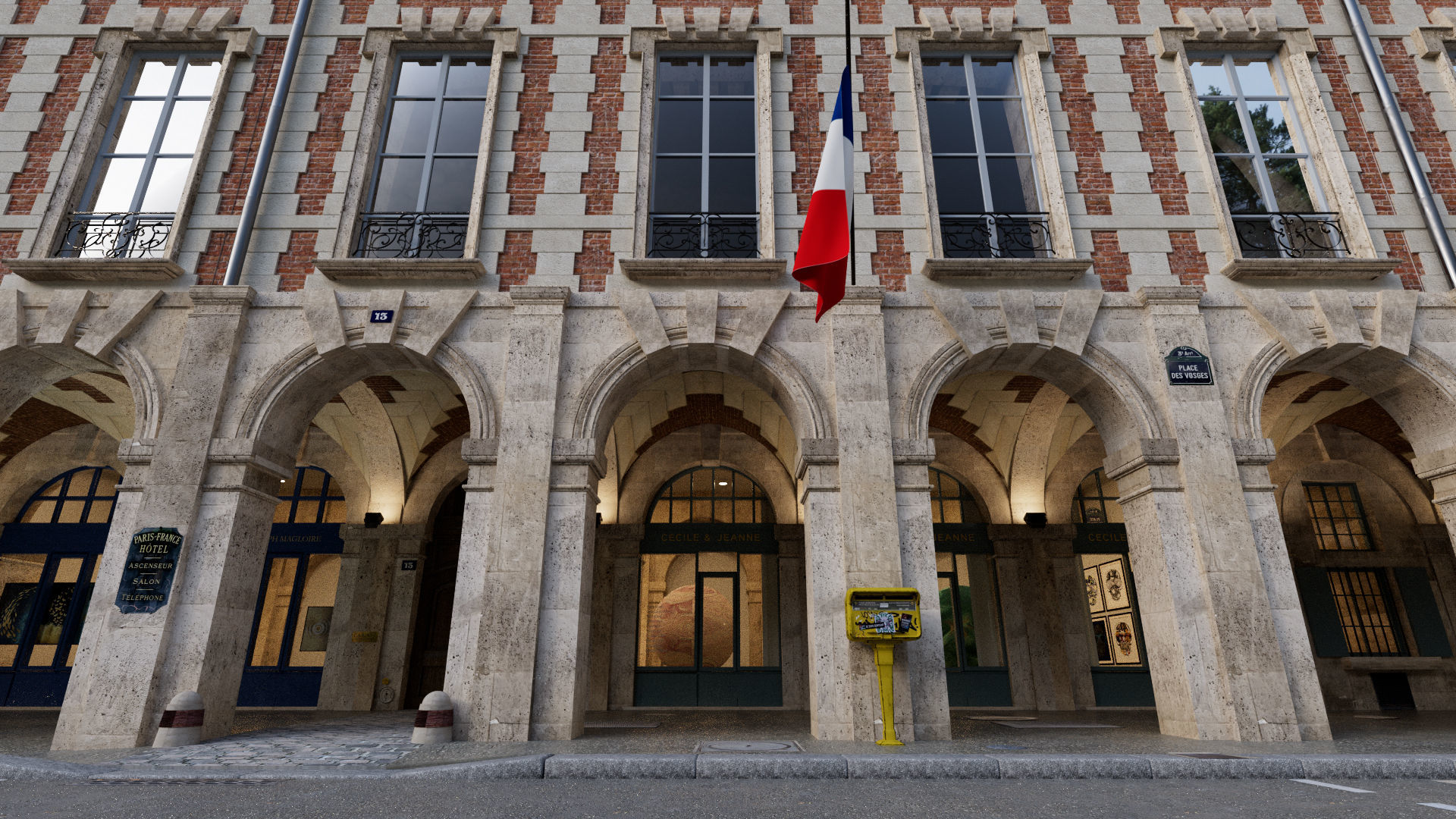 Paris Royal Place des Vosges Studio License 3D model_3