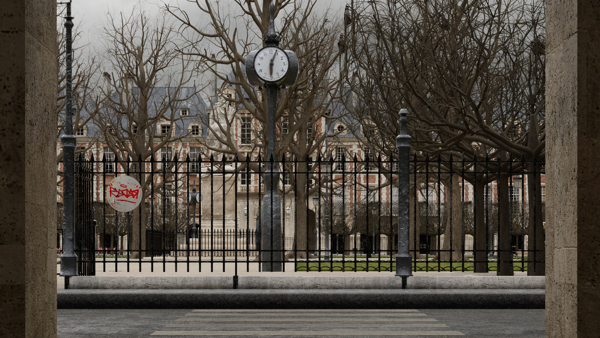 Paris Royal Place des Vosges Studio License 3D model_56