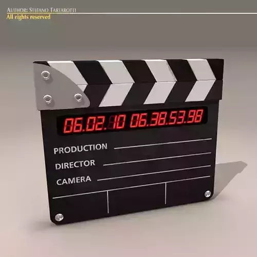 Clapperboard laptop case 3D model