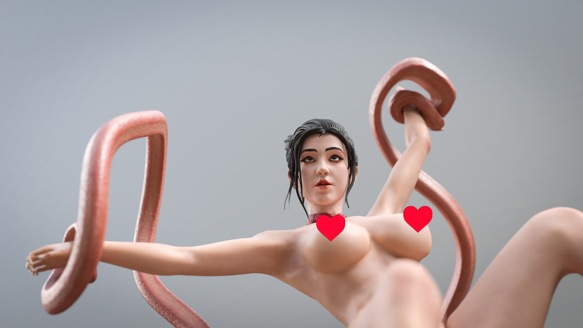 CheongSam Girl vs X machine NSFW 3D print model_13