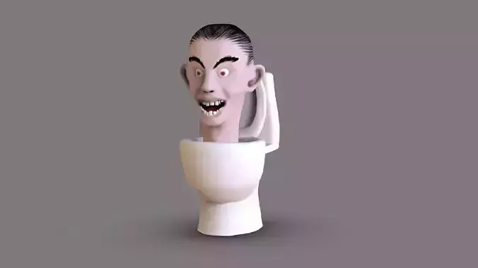 Skibidi Toilet 1 Low-poly 3D model
