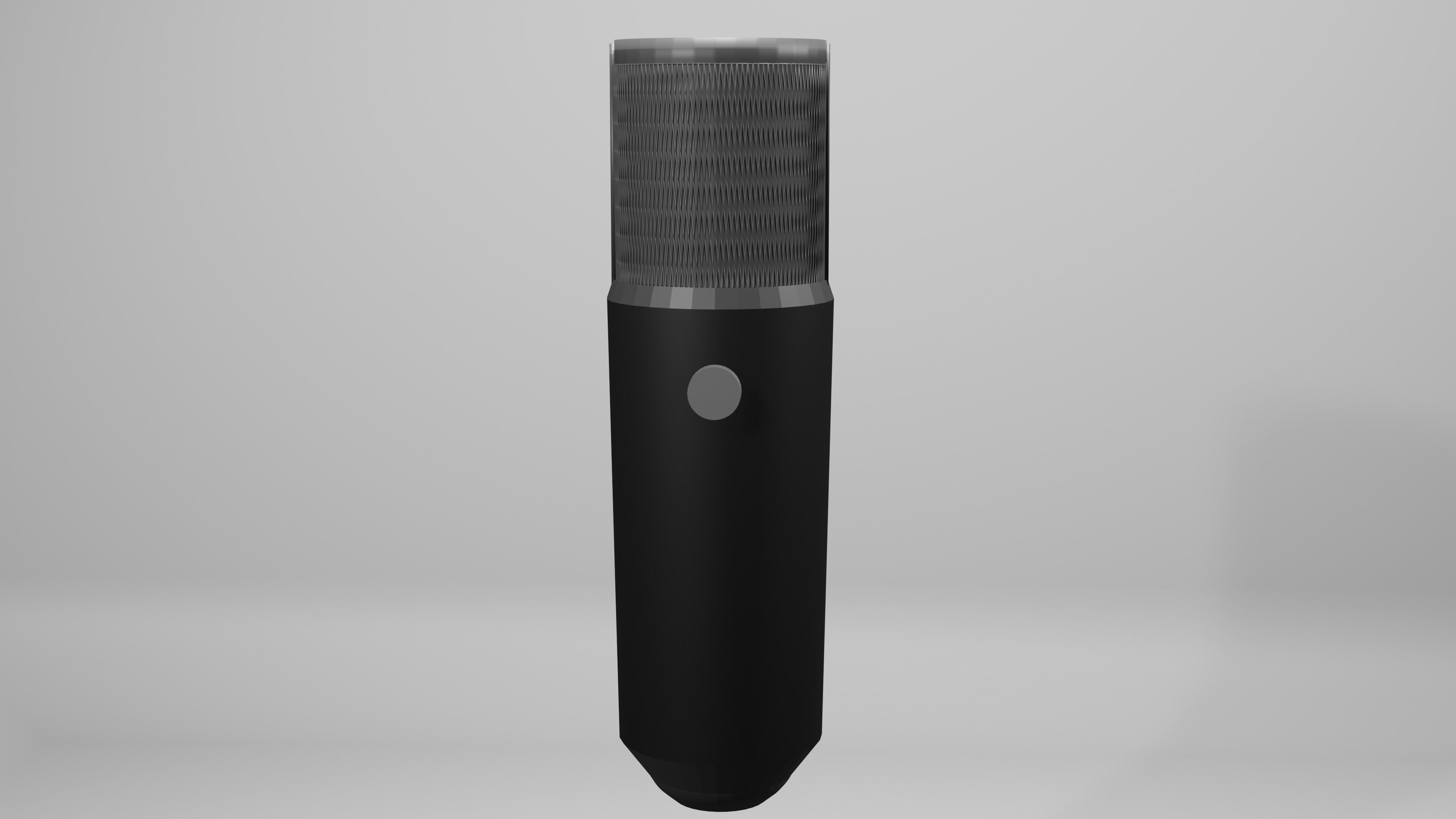 Microphone Condenser Low-poly 3D model_1