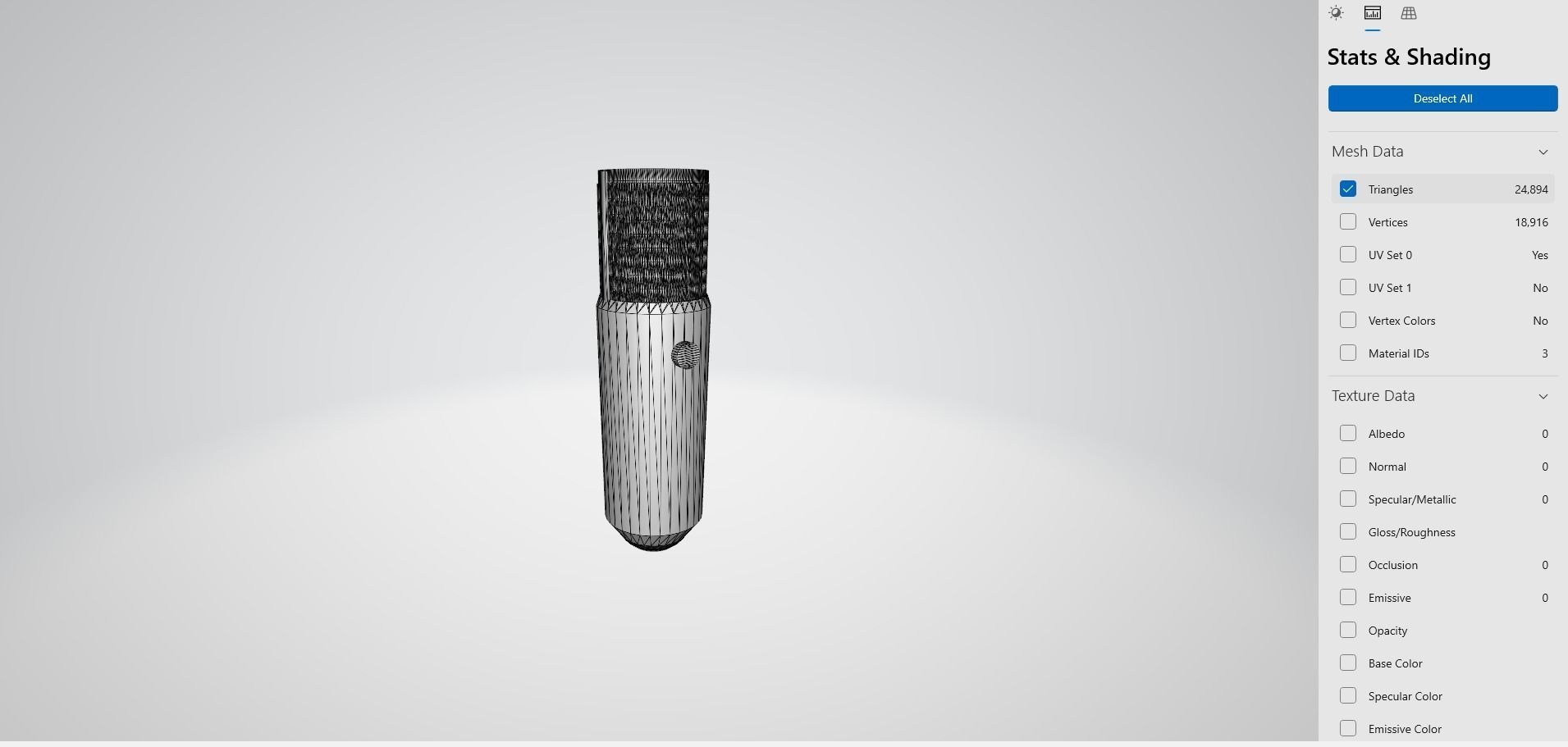 Microphone Condenser Low-poly 3D model_2