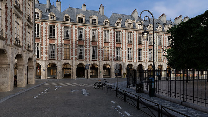 Paris Royal Place des Vosges Entreprise License 3D model 5