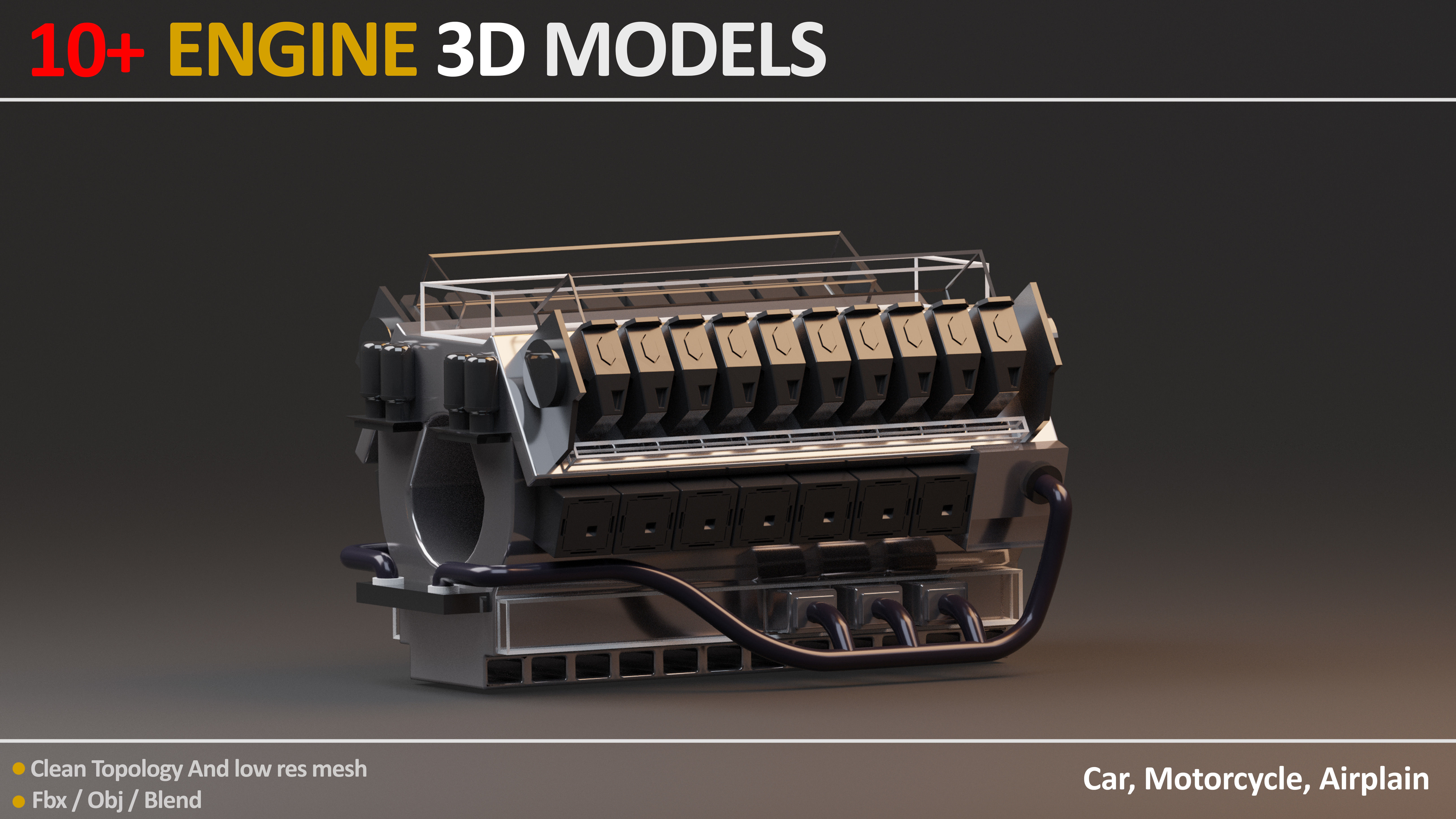 11 JEFF STUDIO ENGINE 3D MODELS Low-poly 3D model_11