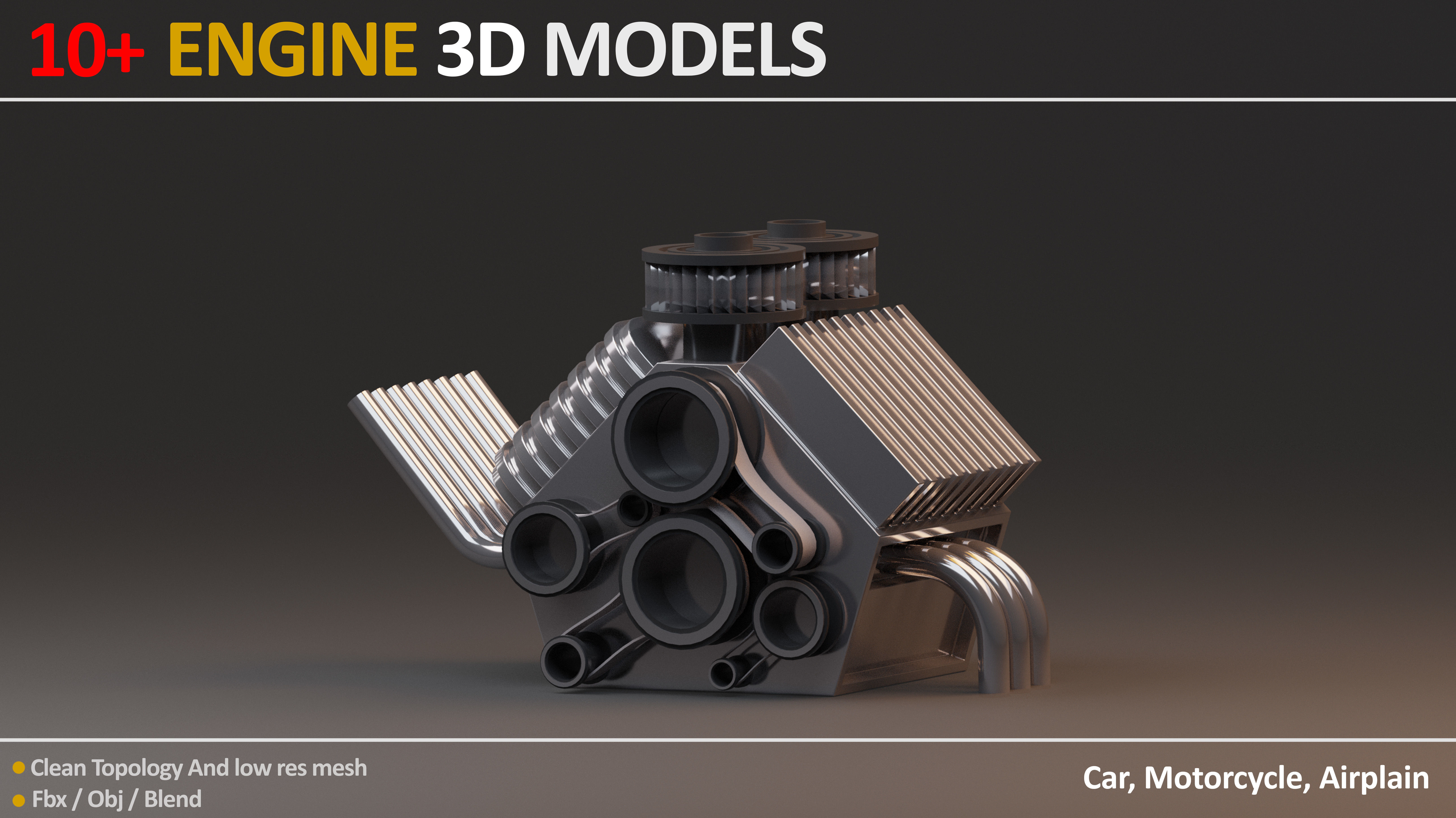 11 JEFF STUDIO ENGINE 3D MODELS Low-poly 3D model_10