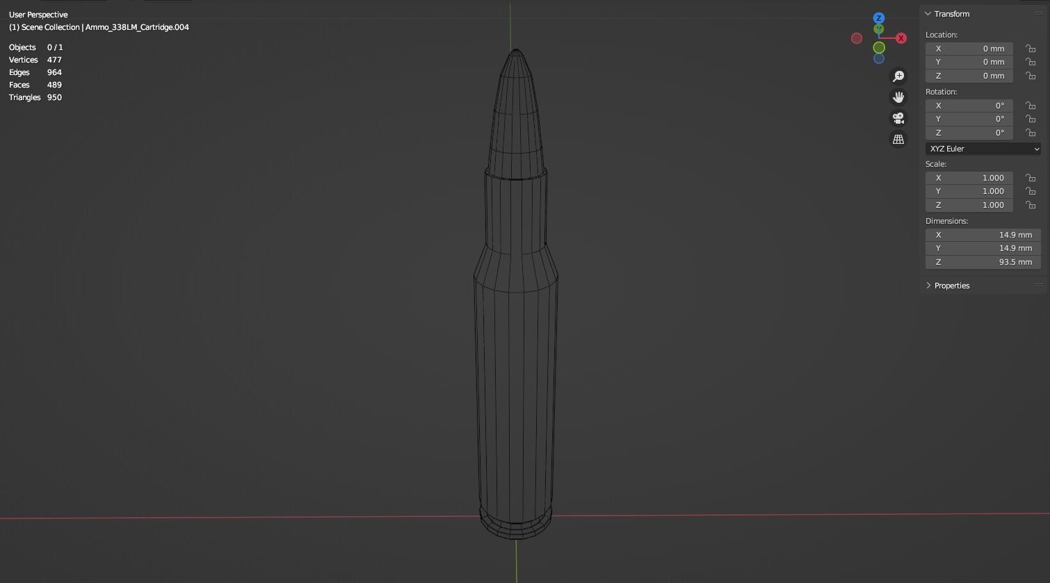 338 Lapua Magnum Ammo and Ammobox 3D model_2