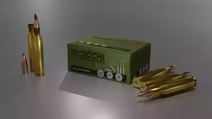 338 Lapua Magnum Ammo and Ammobox