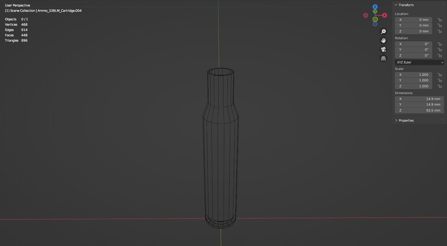 338 Lapua Magnum Ammo and Ammobox 3D model_4