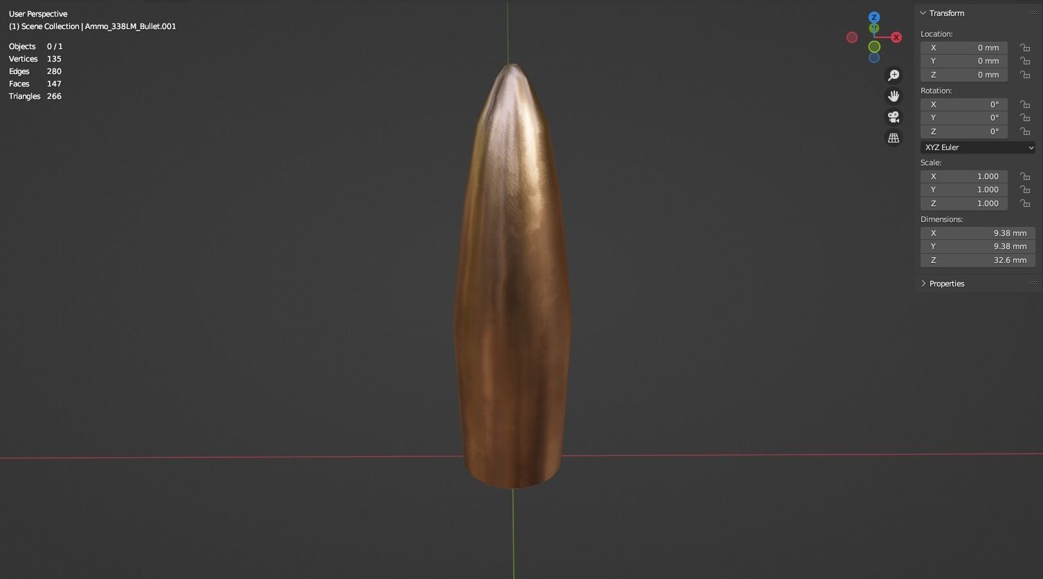 338 Lapua Magnum Ammo and Ammobox 3D model_5