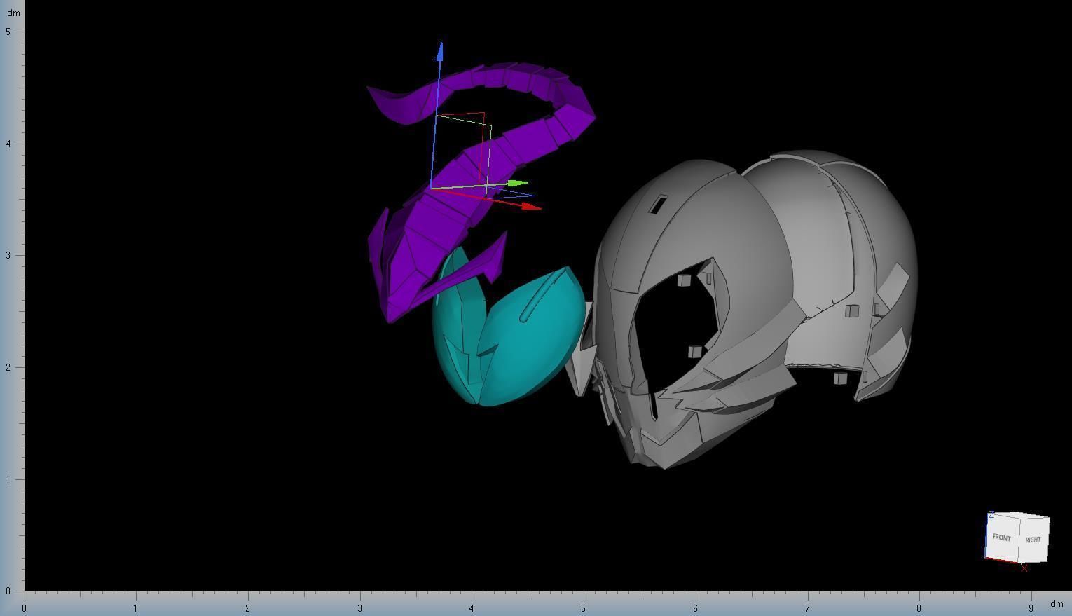 Kamen Rider Sasword 3d Helmet 3D print model_3