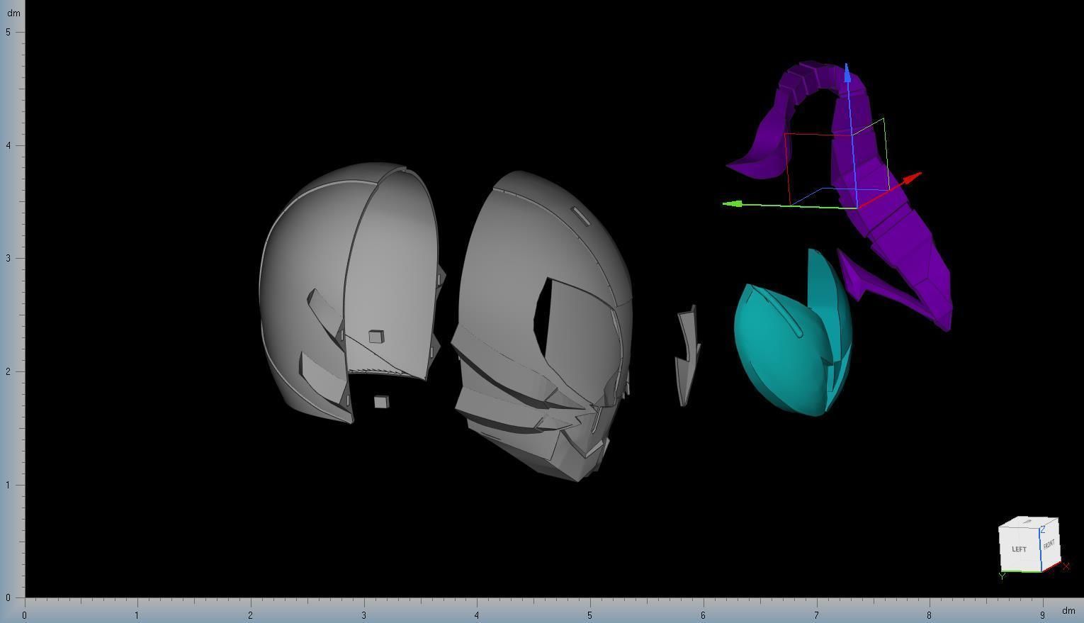 Kamen Rider Sasword 3d Helmet 3D print model_4