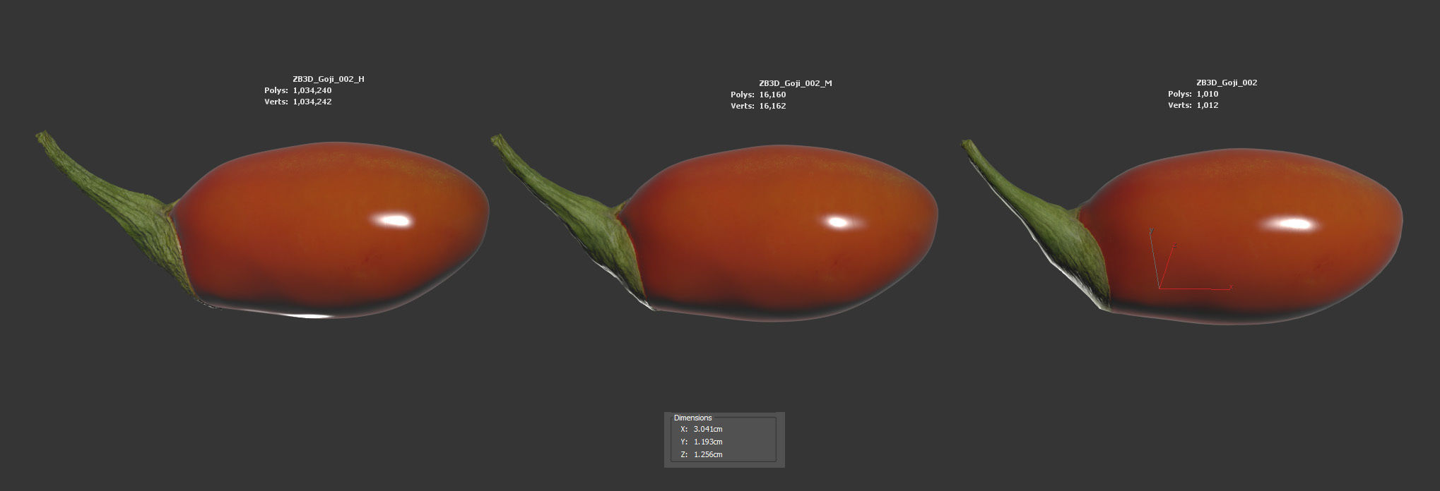 Goji 3D model_5