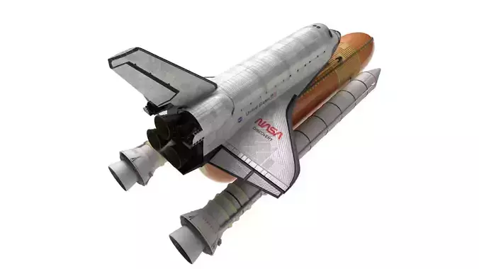 Space Shuttle Nasa shuttle  rocket International SpaceStation 3D model