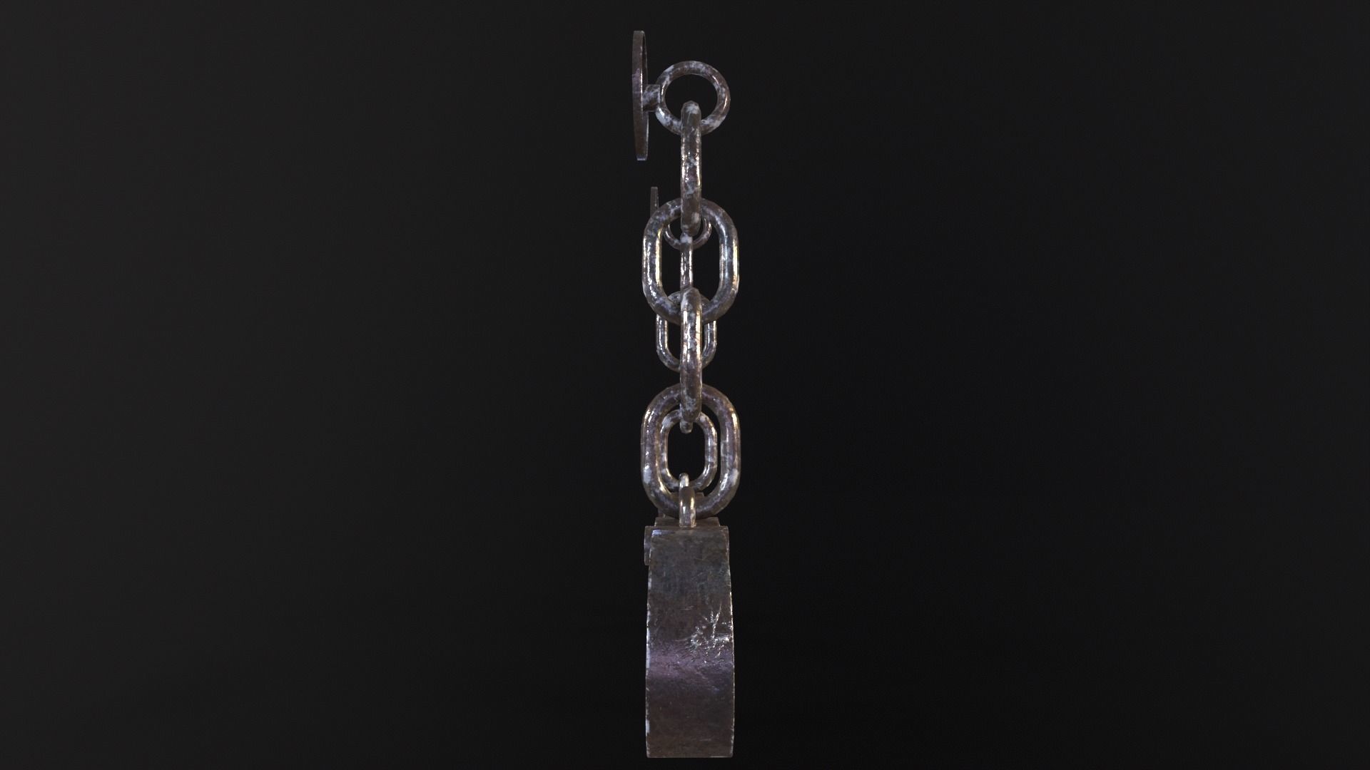 Old Shackles Low-poly 3D model_11