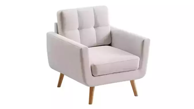 Tbfit Linen Fabric Accent Chair