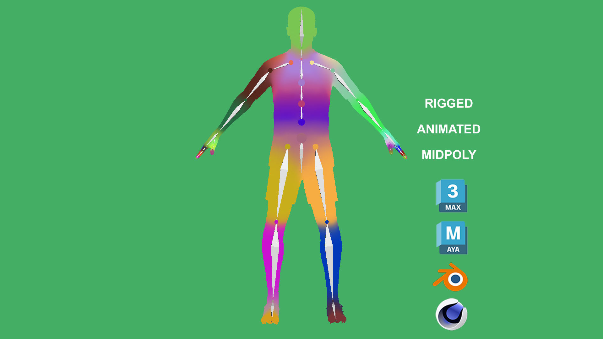 3D Rigged Gabriel Magalhaes EPL 2024 3D model_2