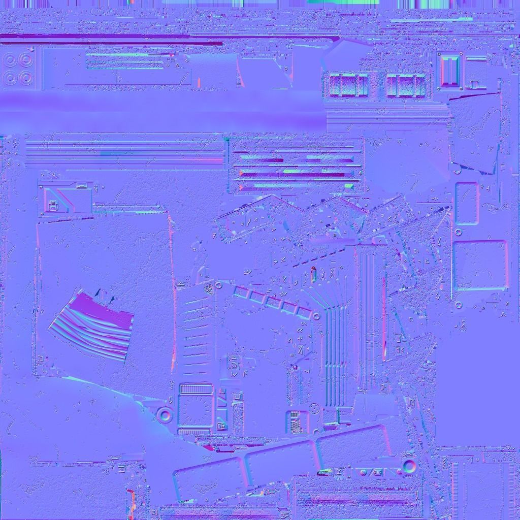 Sci-fi portal Low-poly 3D model_10