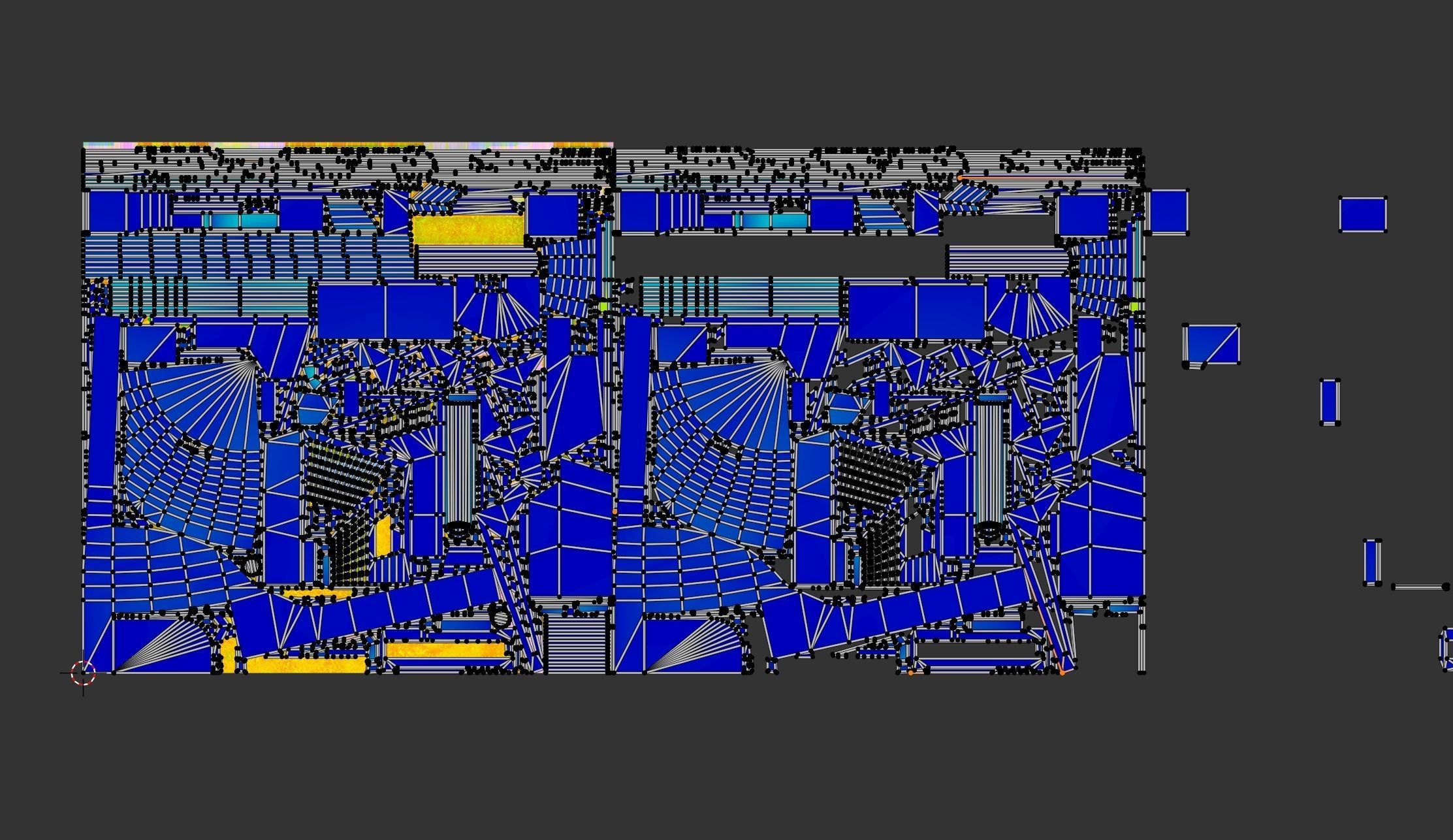 Sci-fi portal Low-poly 3D model_13