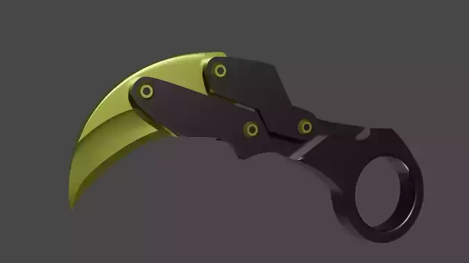 3D Print  Foldable Kerambit