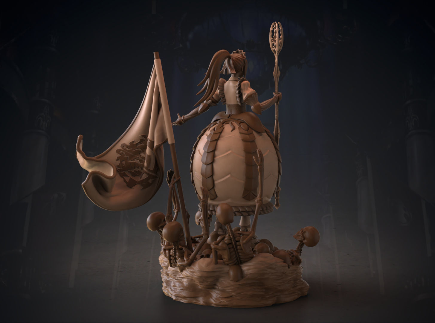 Narberal Gamma battle maid - Overlord 3D print model_4
