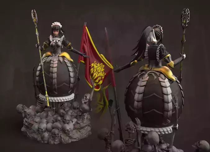 Narberal Gamma battle maid - Overlord 3D print model