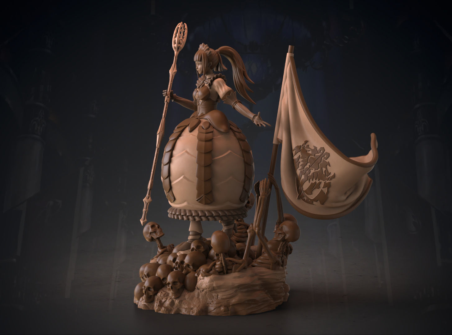 Narberal Gamma battle maid - Overlord 3D print model_2