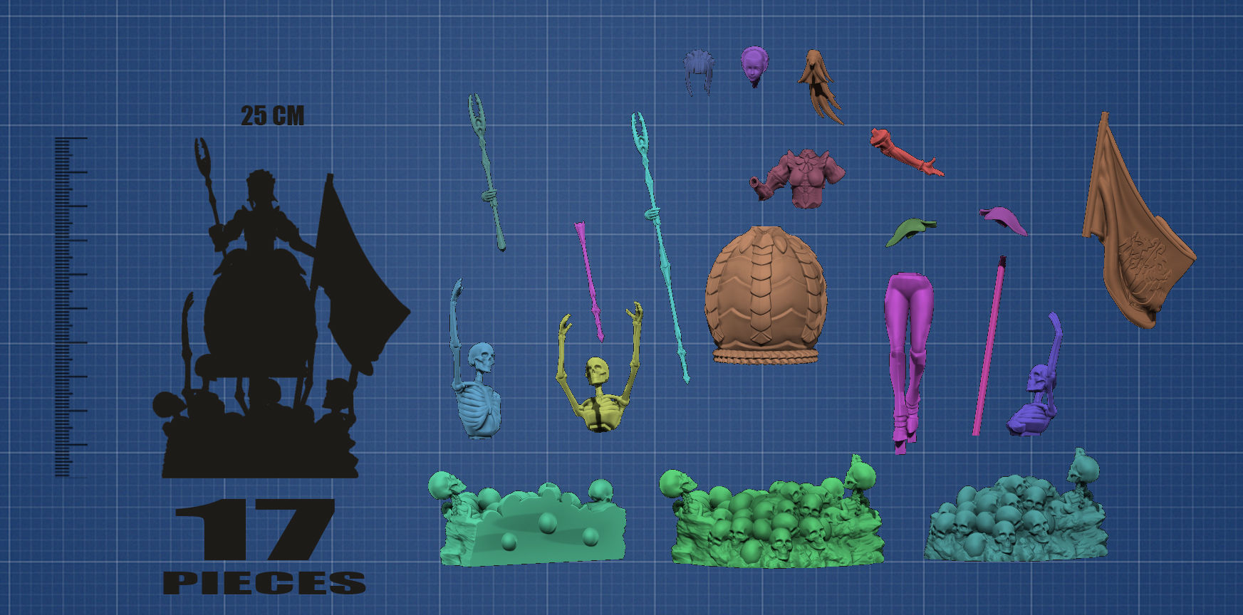 Narberal Gamma battle maid - Overlord 3D print model_5