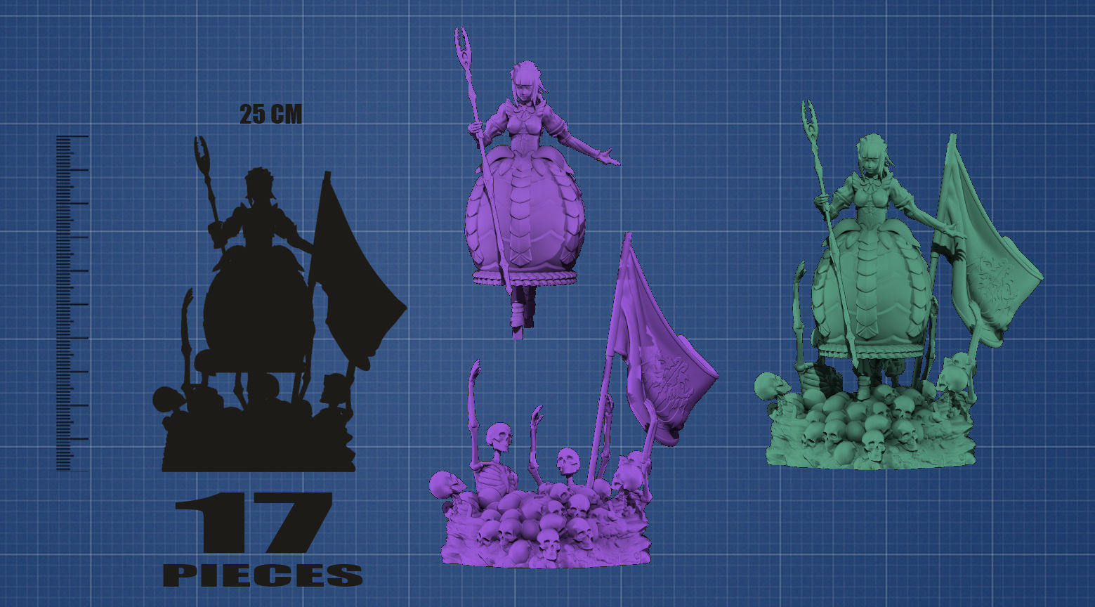 Narberal Gamma battle maid - Overlord 3D print model_6