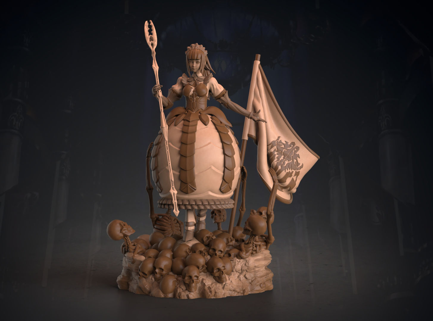 Narberal Gamma battle maid - Overlord 3D print model_1