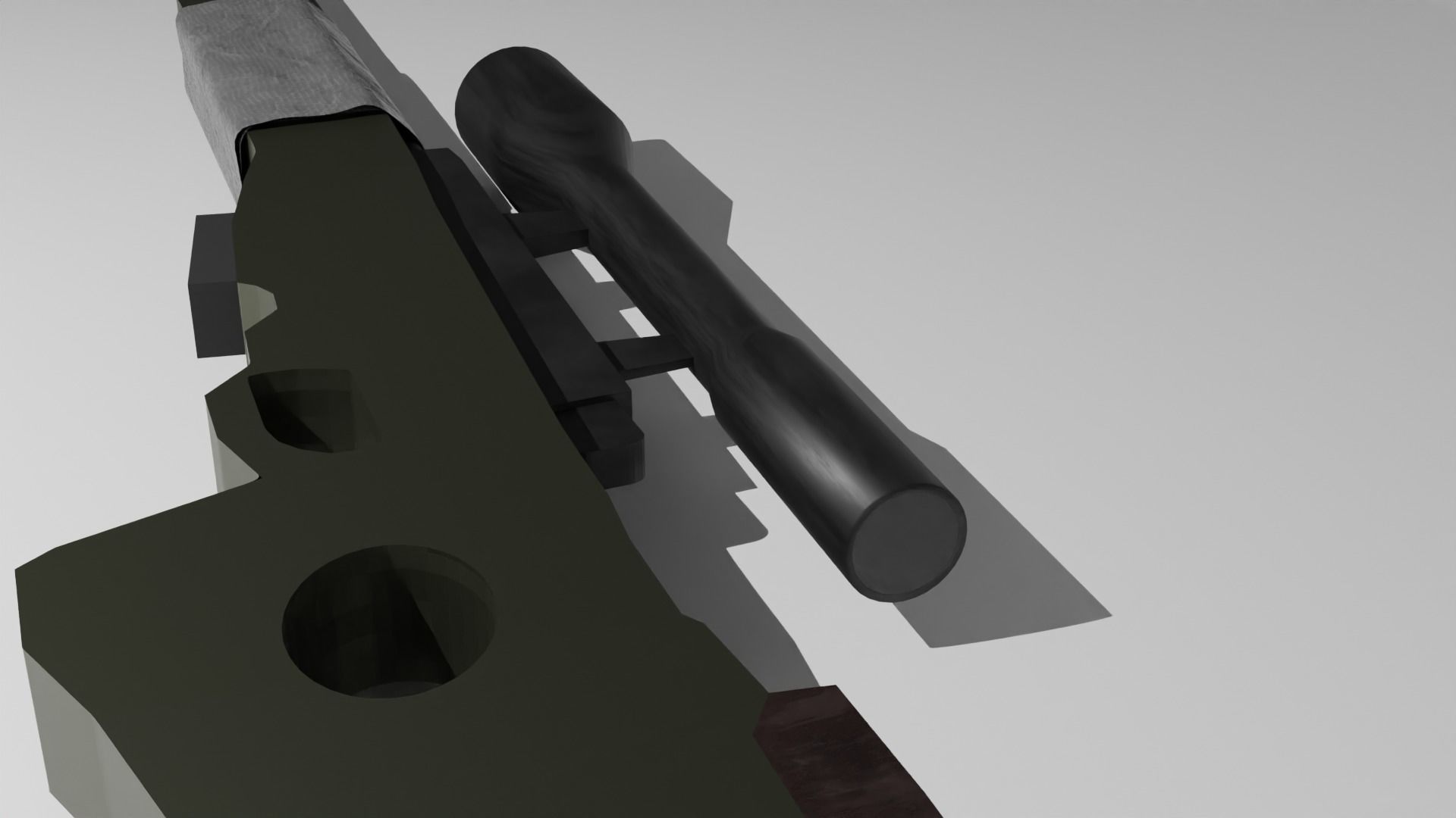 AWM Sniper Low-poly 3D model_2