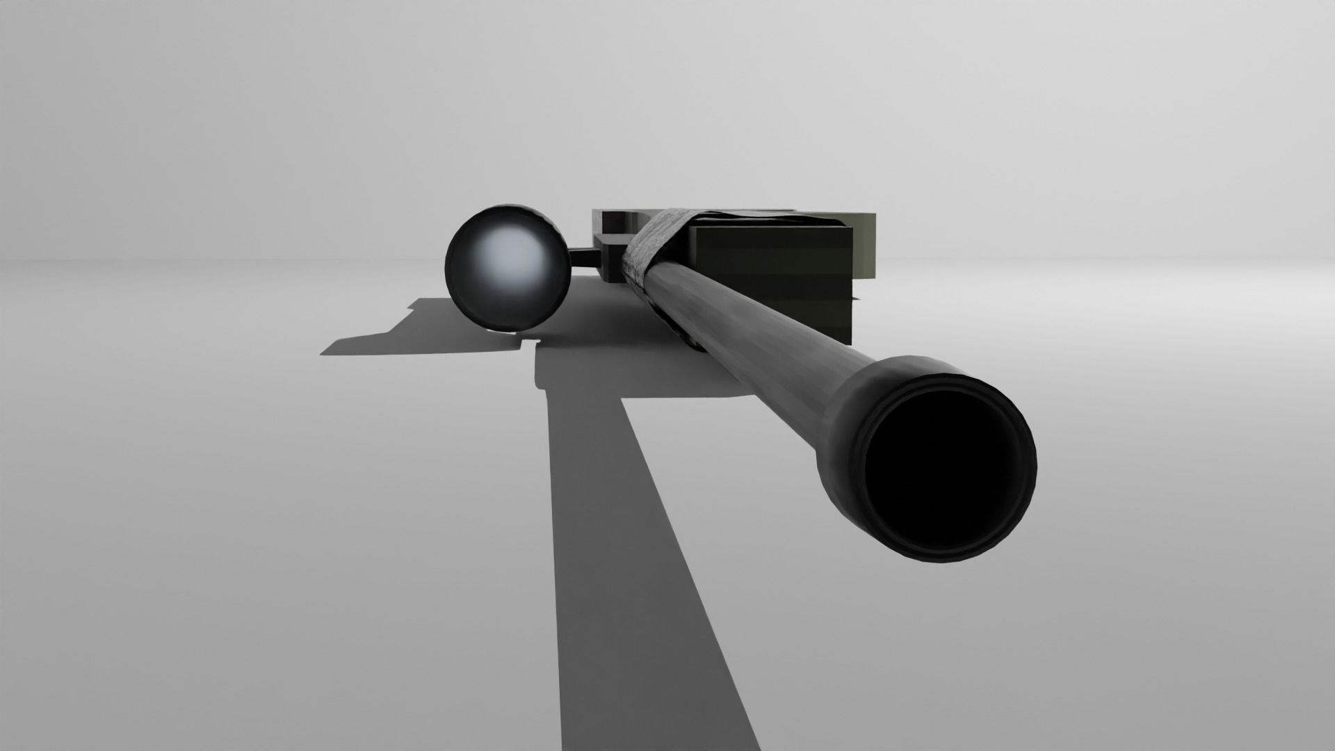 AWM Sniper Low-poly 3D model_1