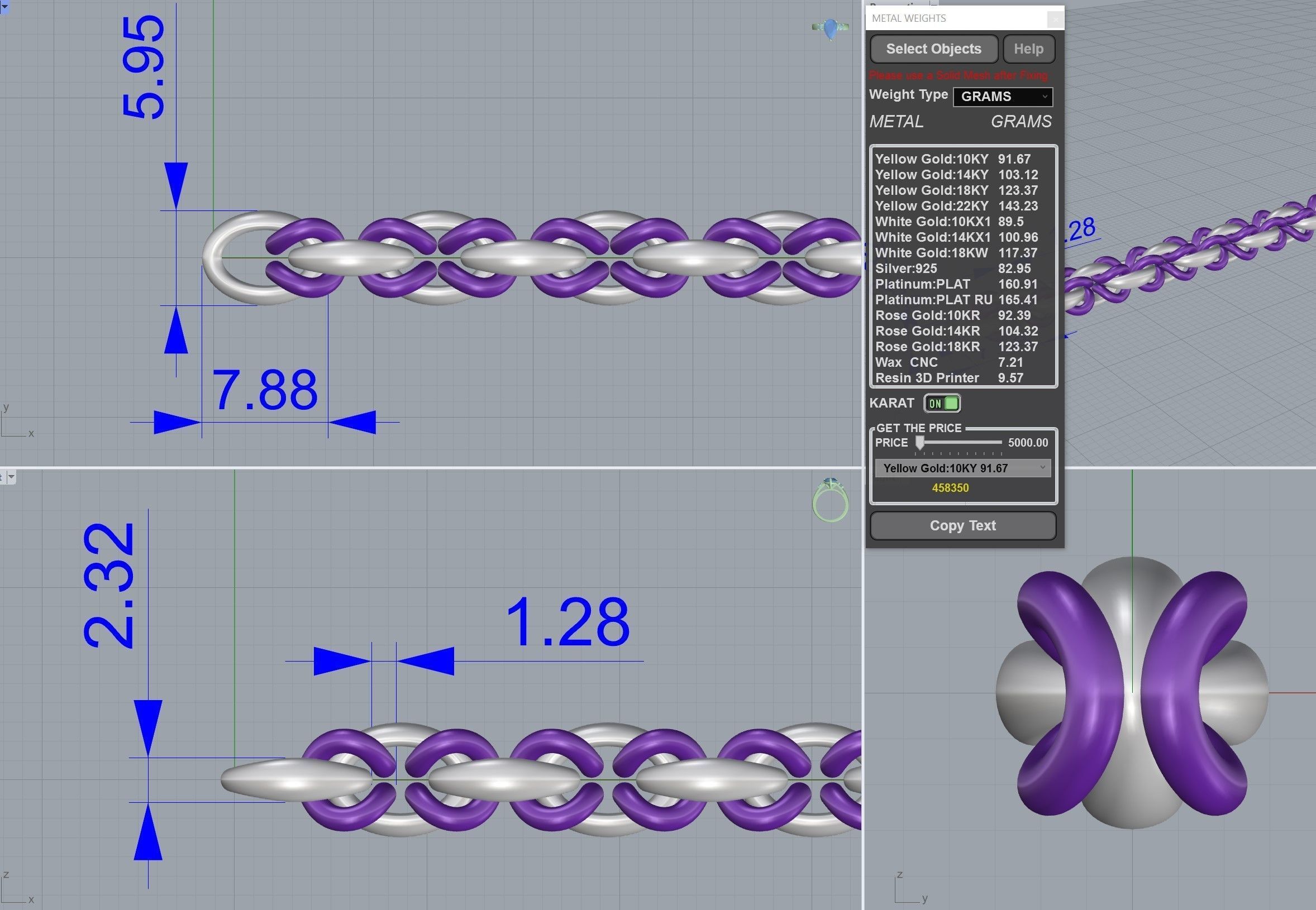 Chain C93 3D print model_4