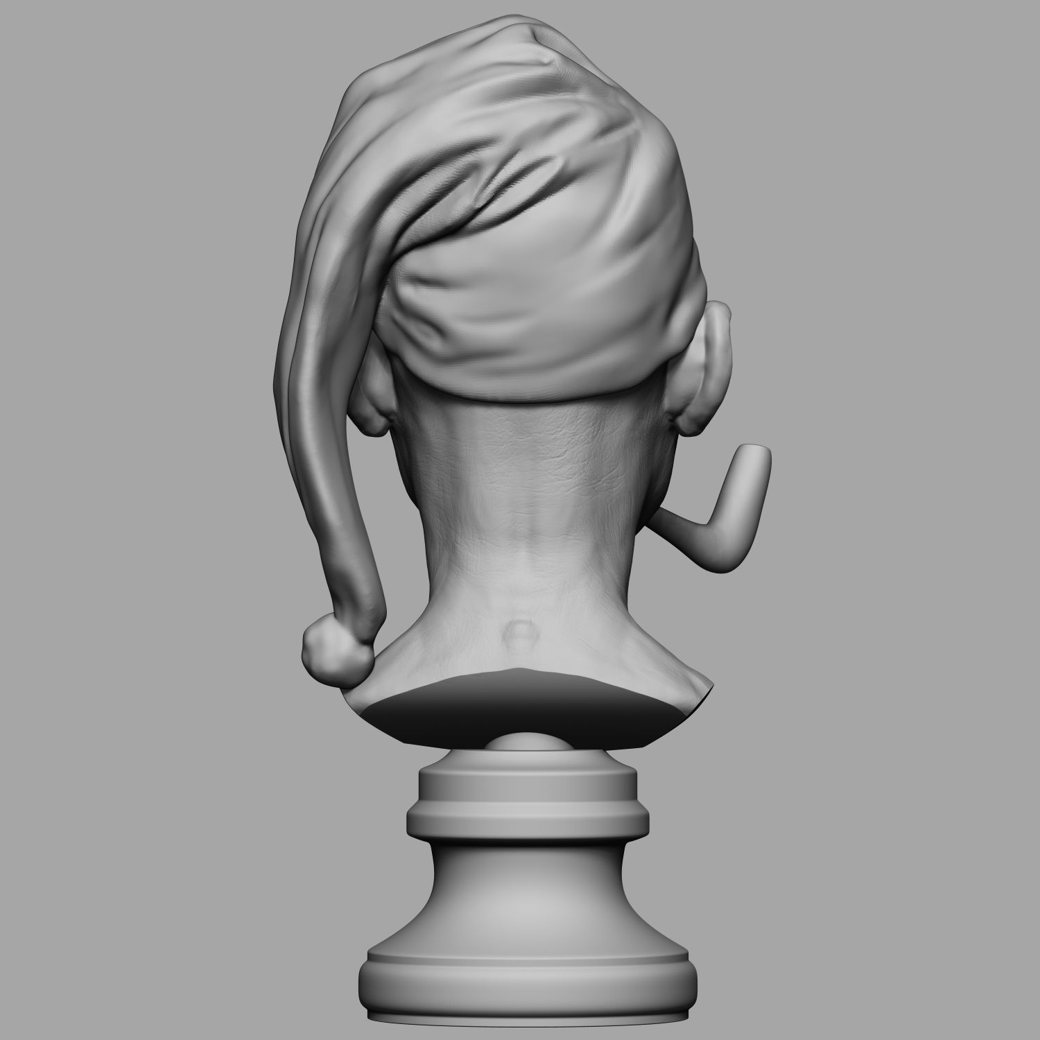 Elf Bust 3D print model_12