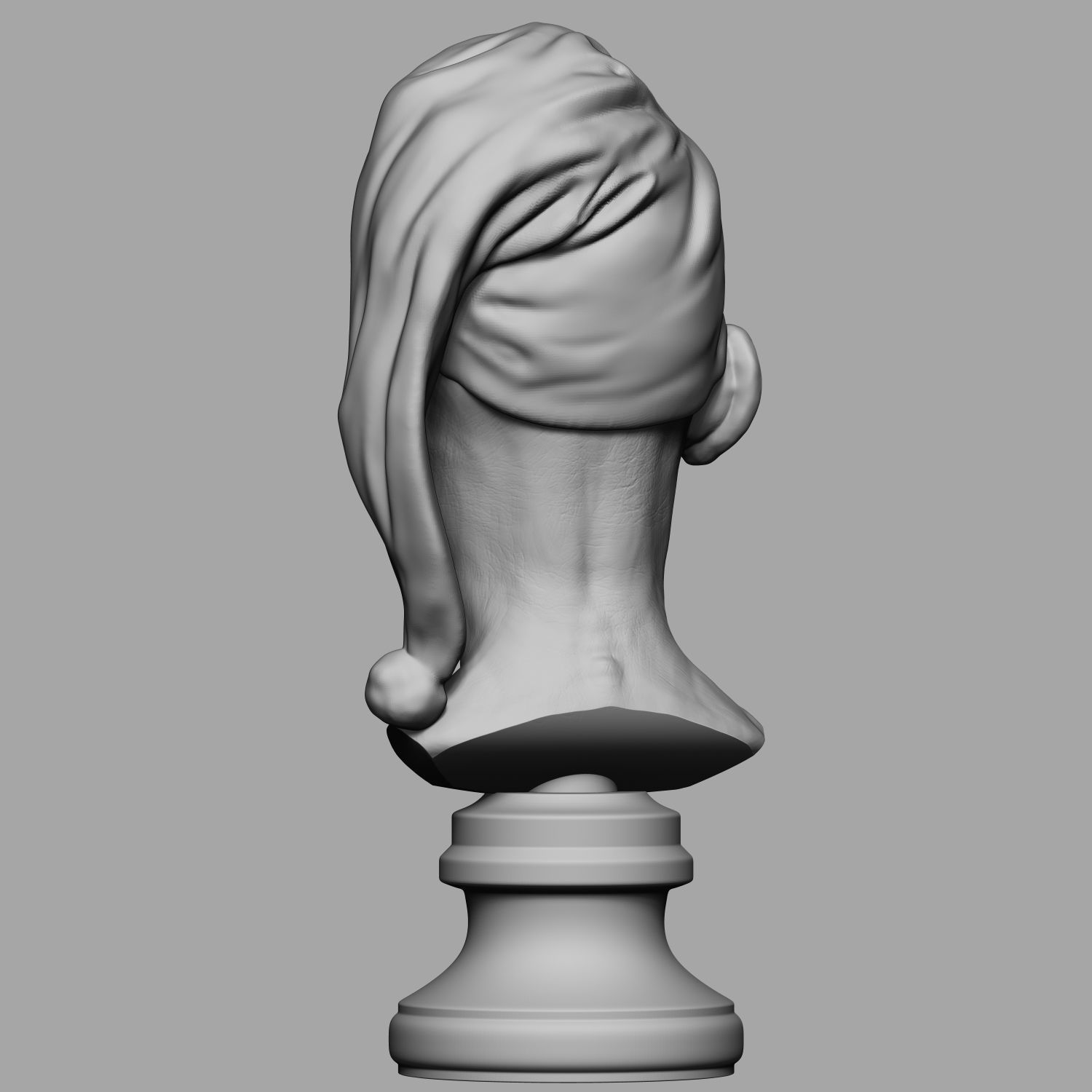 Elf Bust 3D print model_11