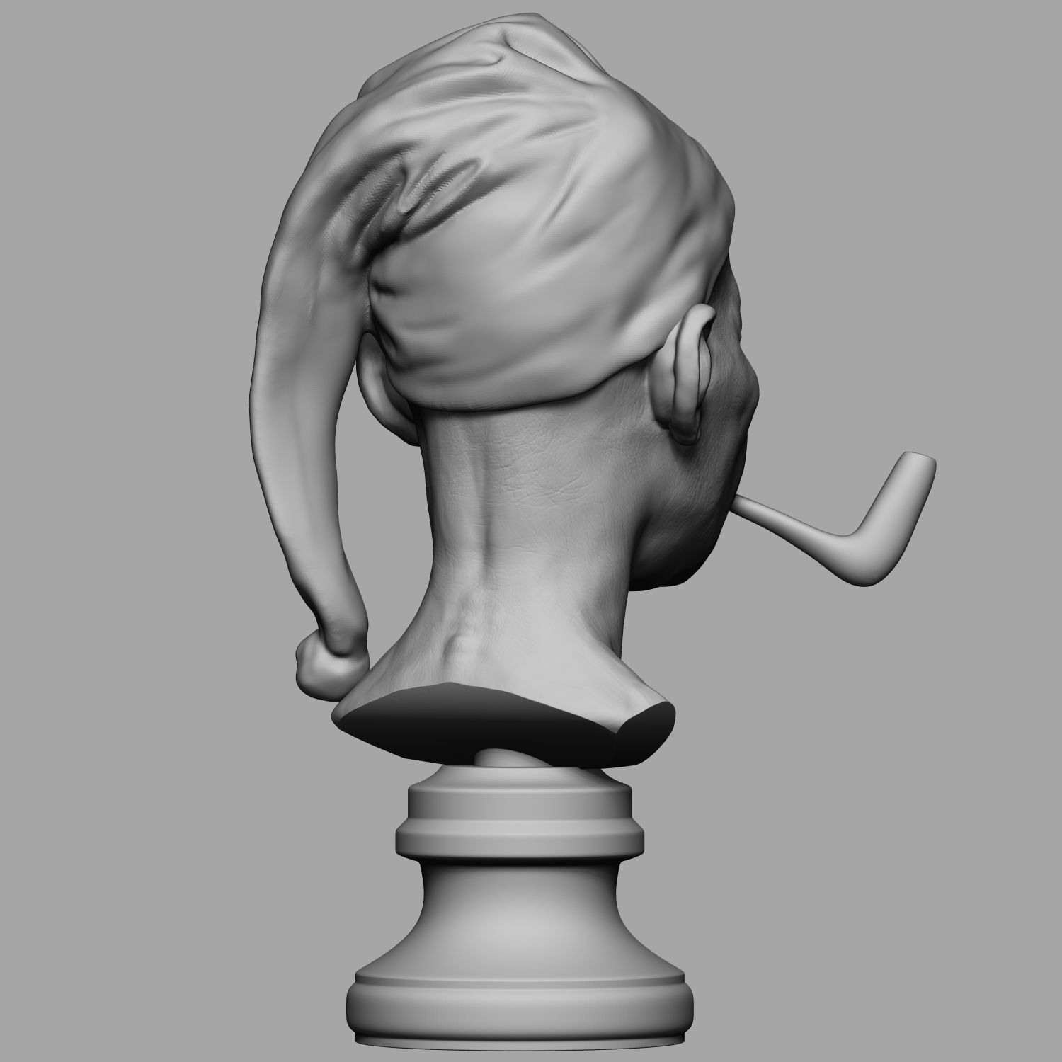Elf Bust 3D print model_13