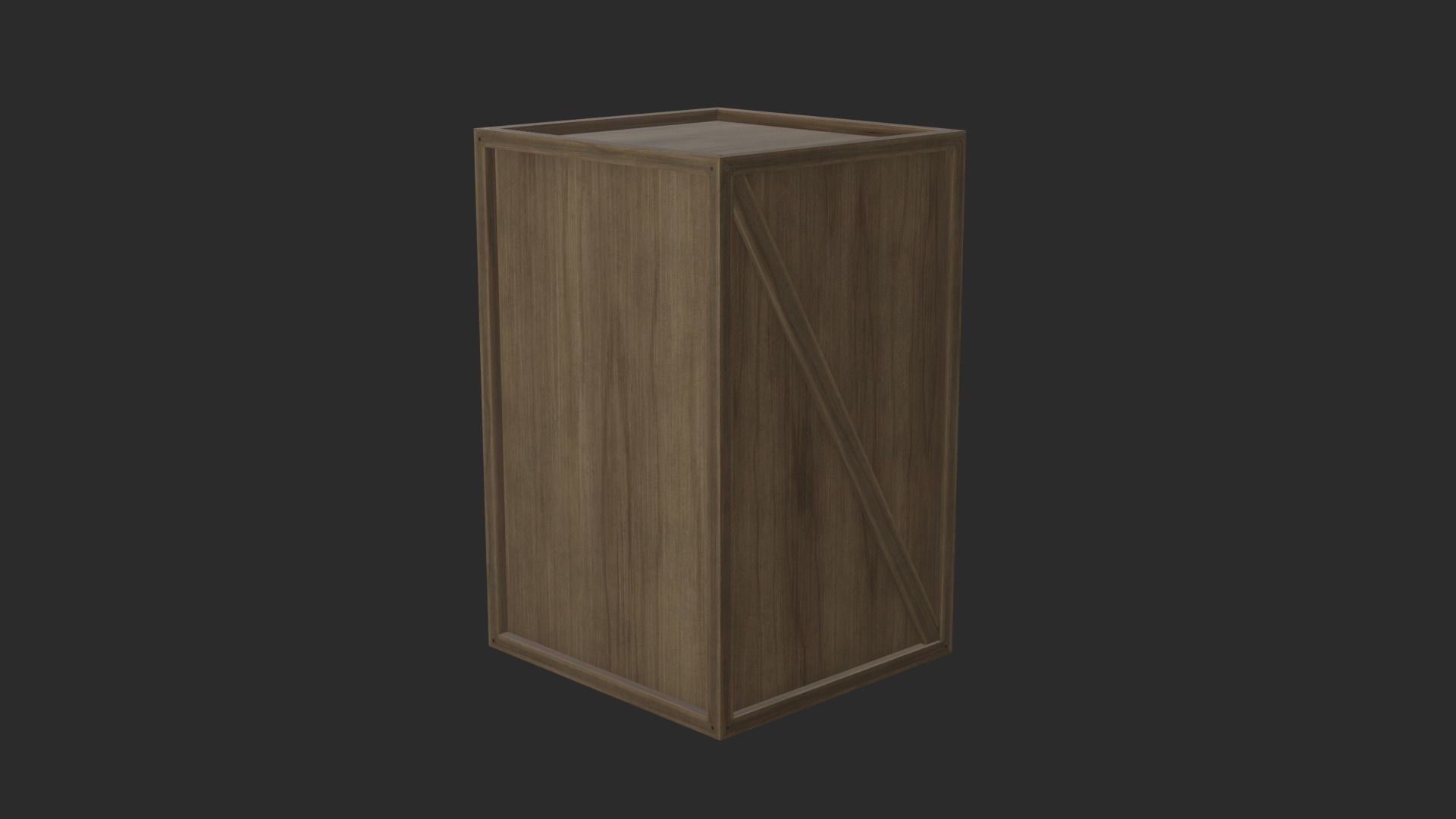 Wooden Boxes Low-poly 3D model_3