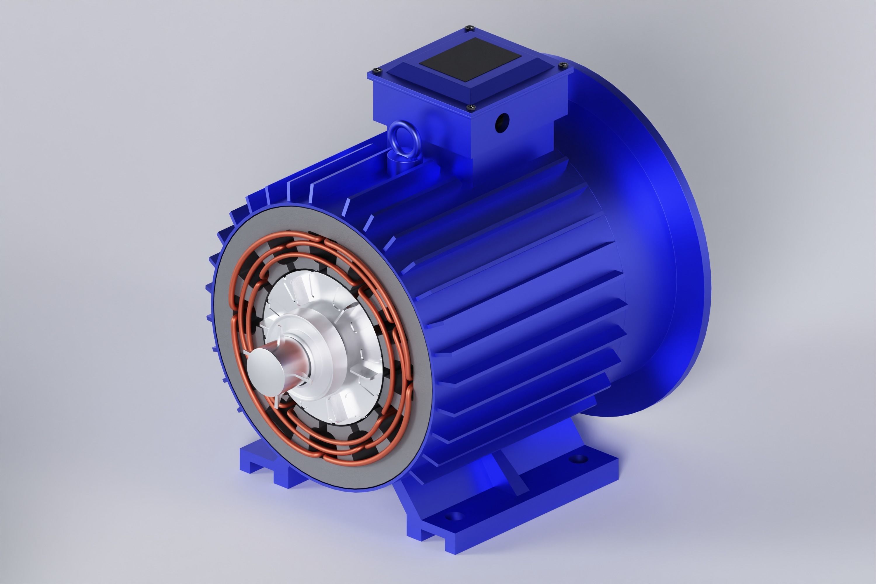 Squirrel Cage Induction motor 3d model  3D model_5