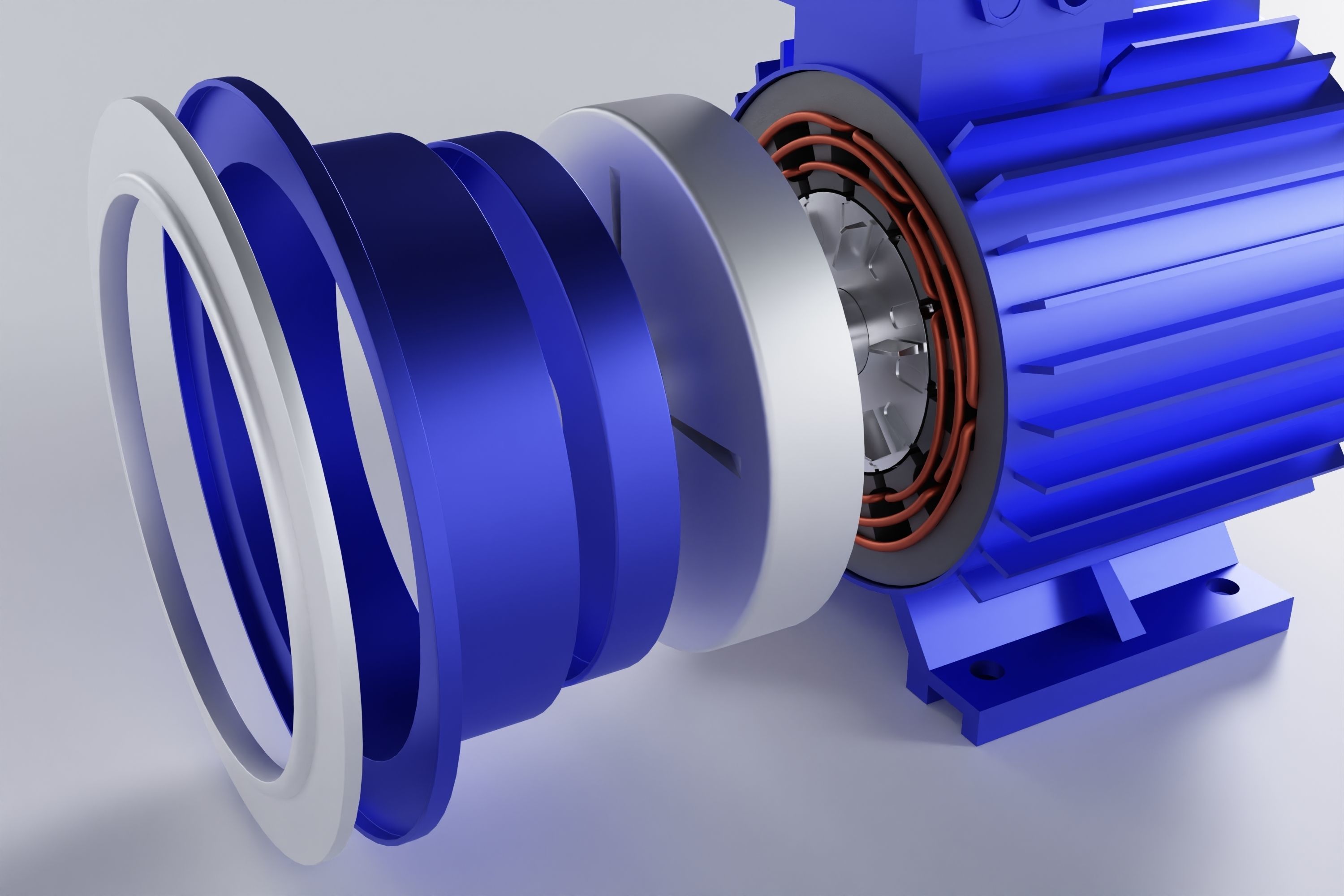 Squirrel Cage Induction motor 3d model  3D model_7