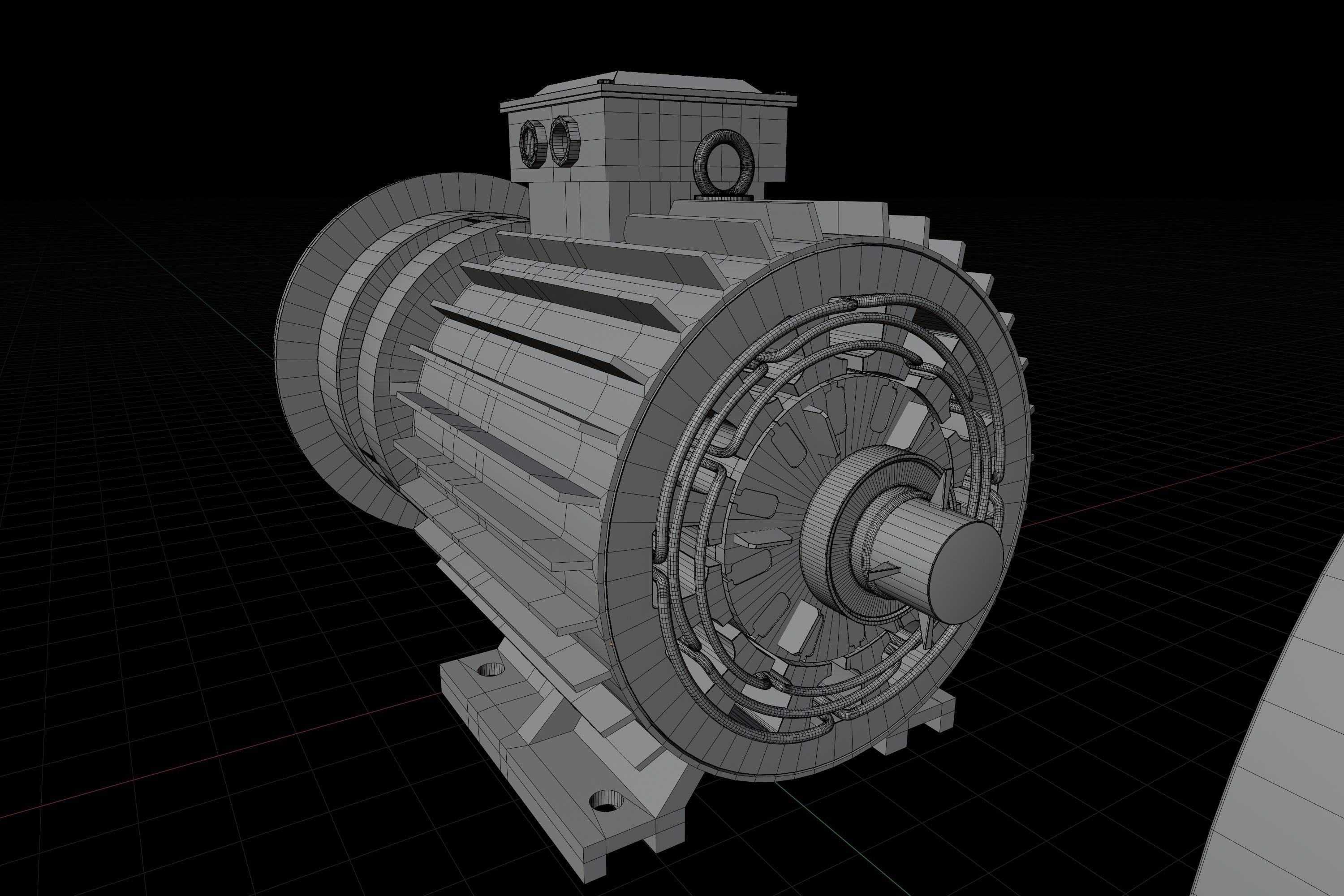 Squirrel Cage Induction motor 3d model  3D model_11