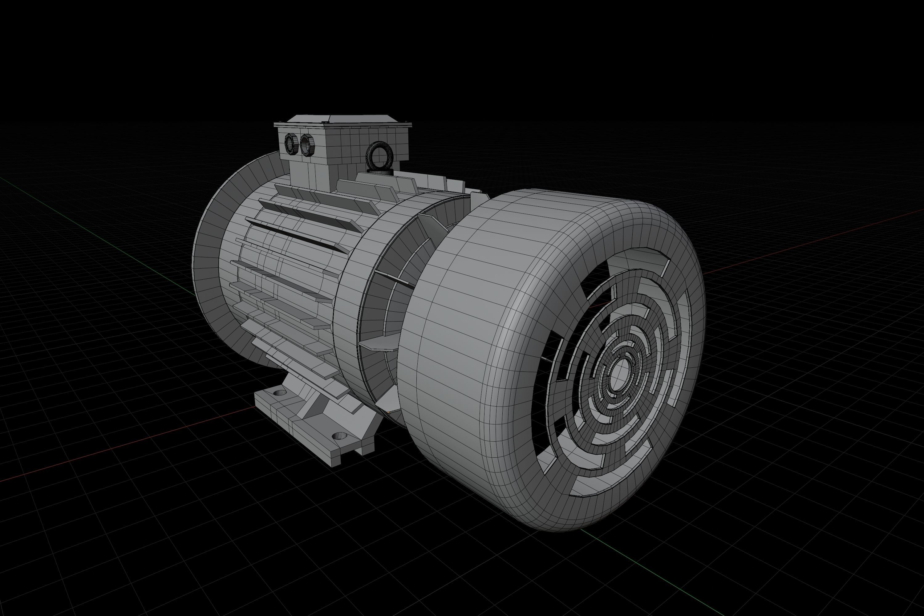 Squirrel Cage Induction motor 3d model  3D model_10