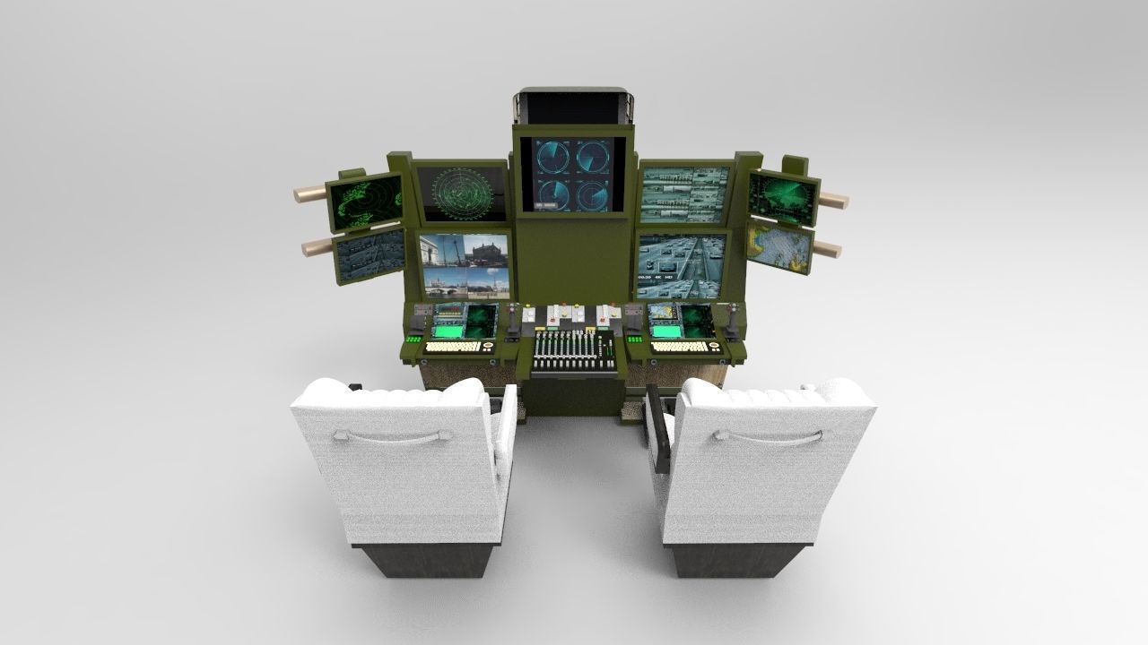 Drone Command Center 3D model_2