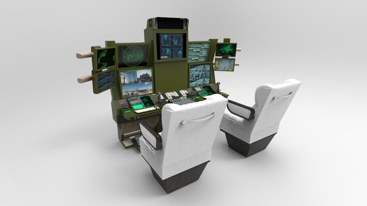 Drone Command Center 3D model_1