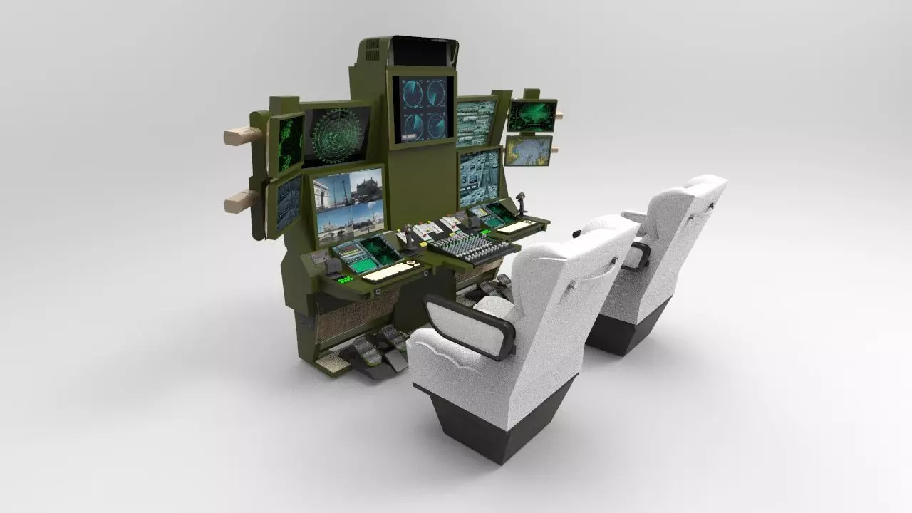 Drone Command Center 3D model_0