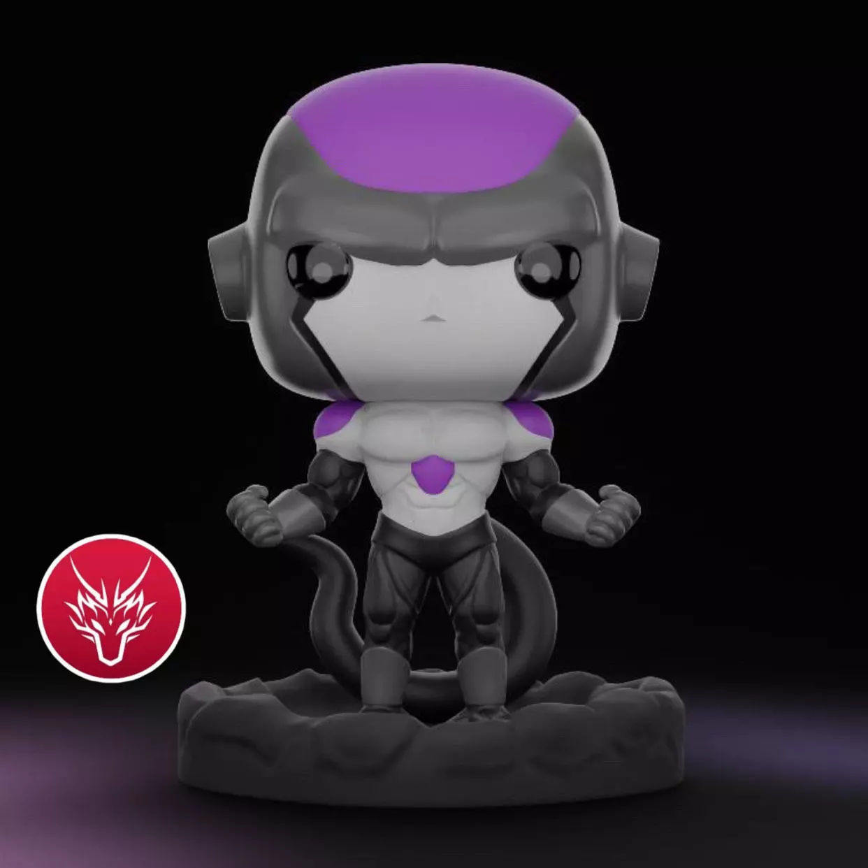 Black Frieza Funko Pop - Dragon Ball Z Super 3D print model_0