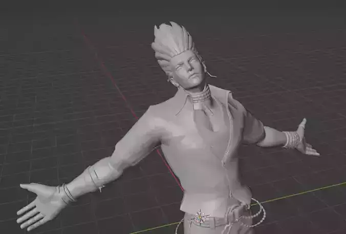 benimaru king of fighter 3D print model