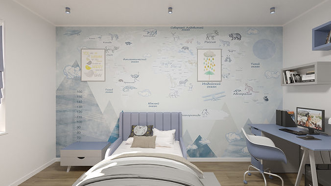 Kidsroom Interior 3D Model 3D model
